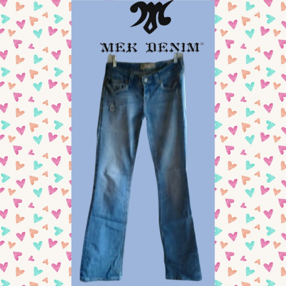 MEK DENIM MUNICH BOOT CUT STRETCH JEANS